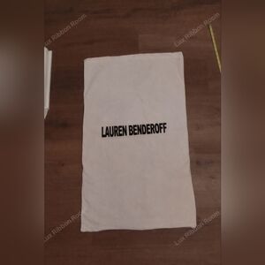 LAUREN BENDEROFF Extra Large Natural Cotton Dust Bag 35" X 20.5" Ivory Storage